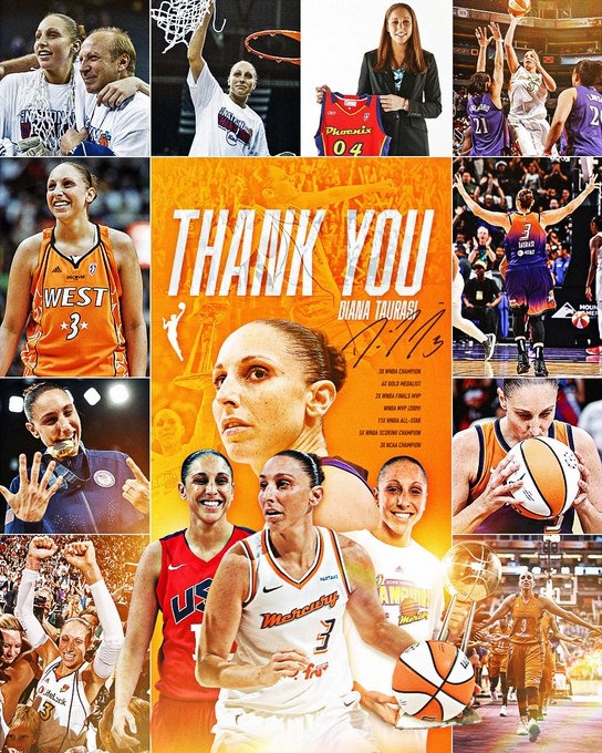 传奇落幕！WNBA巨星陶乐西宣布退役 结束20年职业生涯